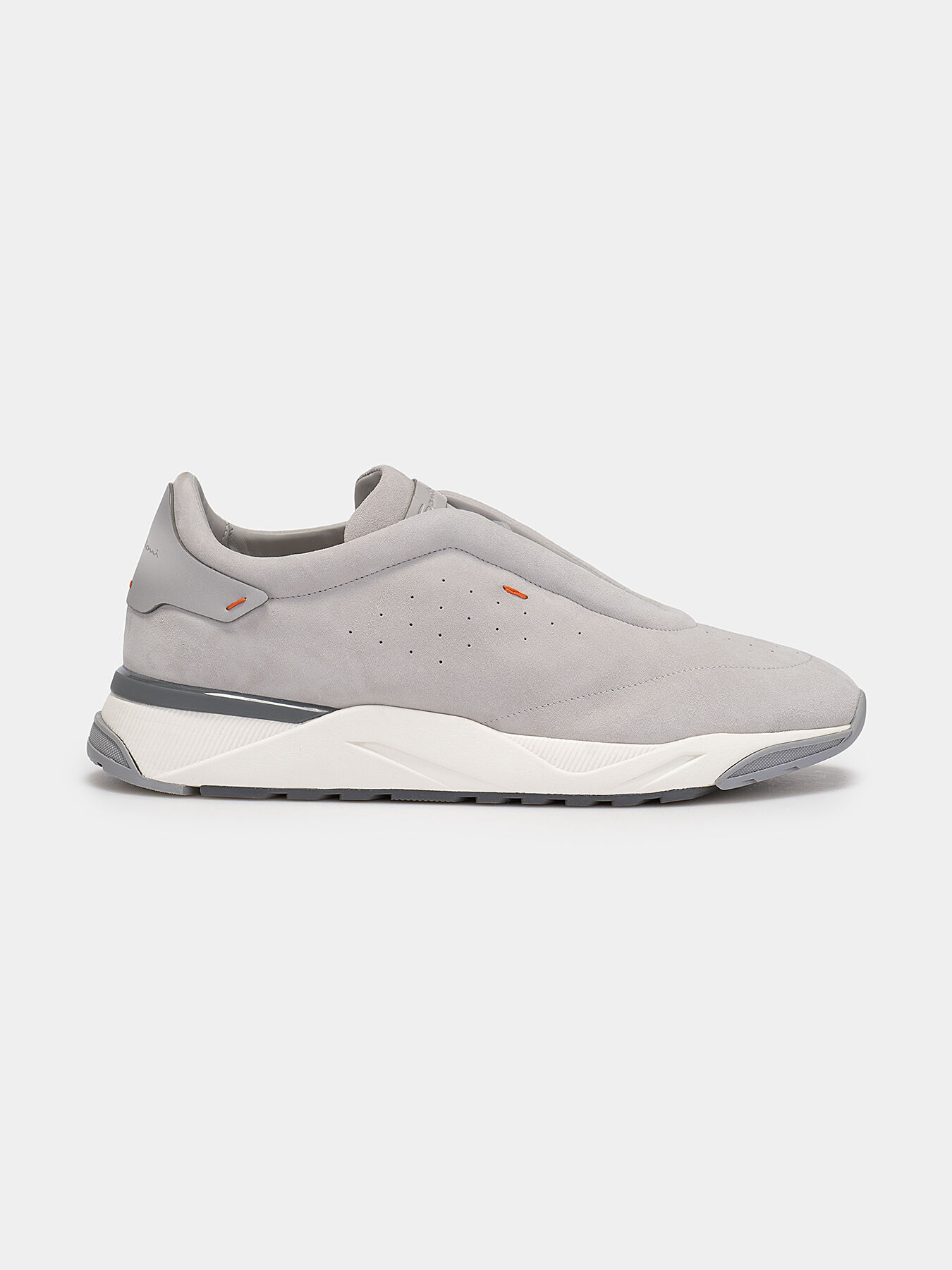 Santoni suede sneakers clearance