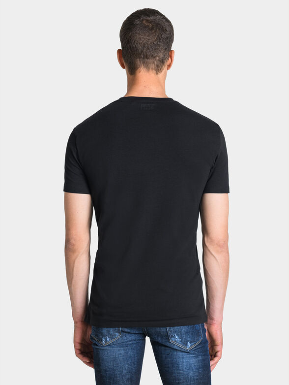 Black t-shirt with logo print - 2