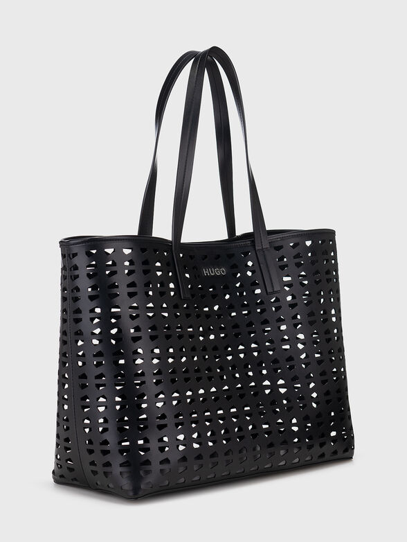 CHRIS 2 in 1 black shopper bag - 4