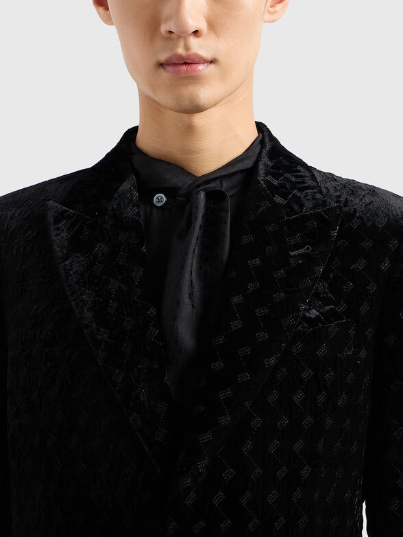 Slim fit jacquard blazer - 4