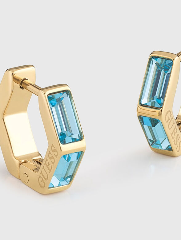 HUGGIES ME earrings with rhinestones - 2