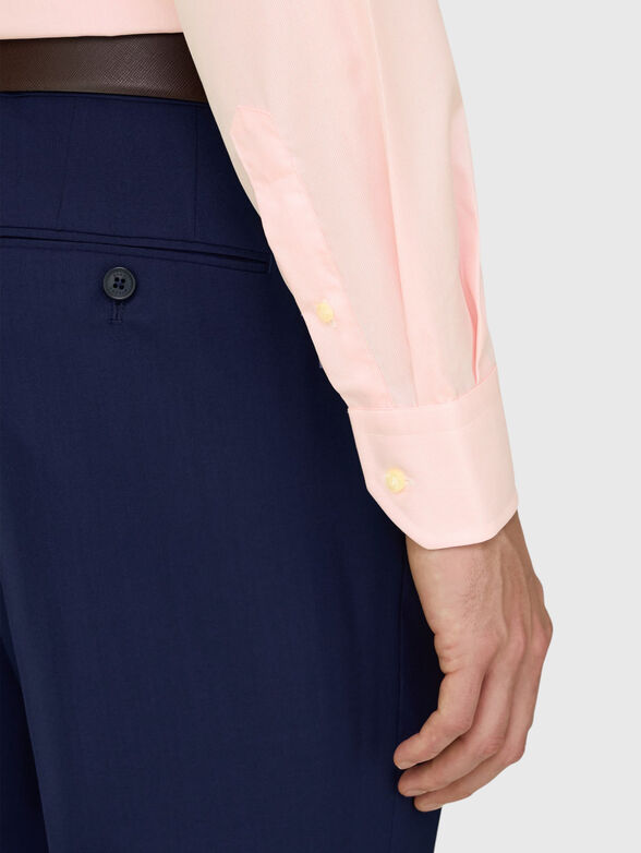 Cotton shirt with stripes - 4
