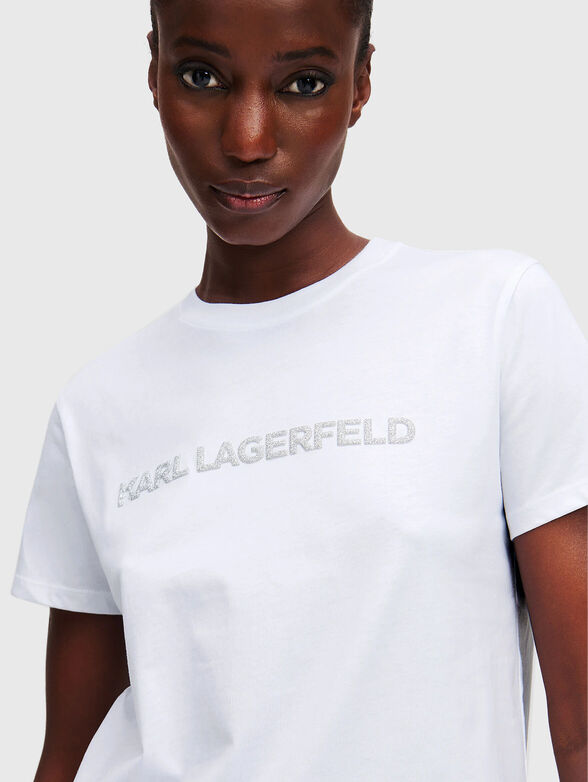 Cotton T-shirt with logo detail - 4