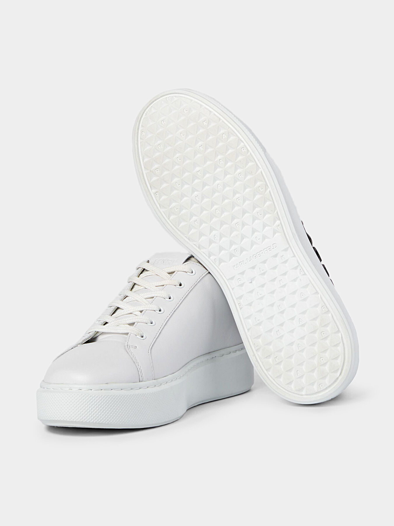 KARL LAGERFELD コンド モノグラム スリッポン スライド Karl Lagerfeld Flat (Under 1 in) Slide Sandals for Women for