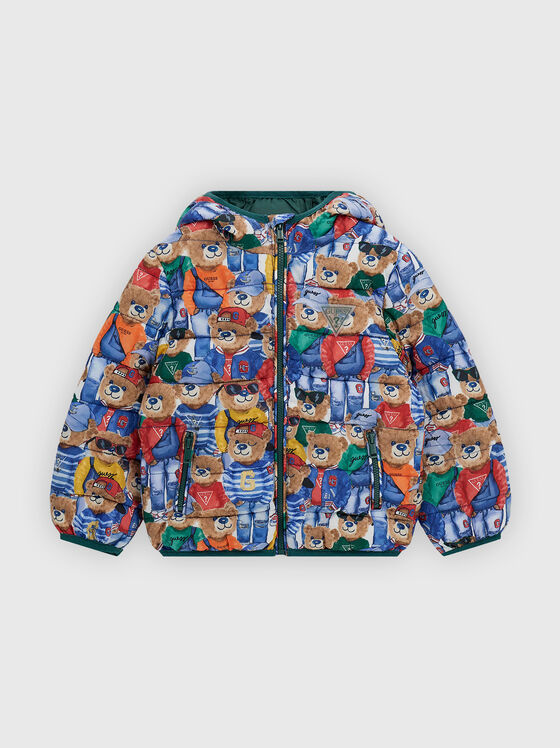 Multicolored hooded jacket - 1