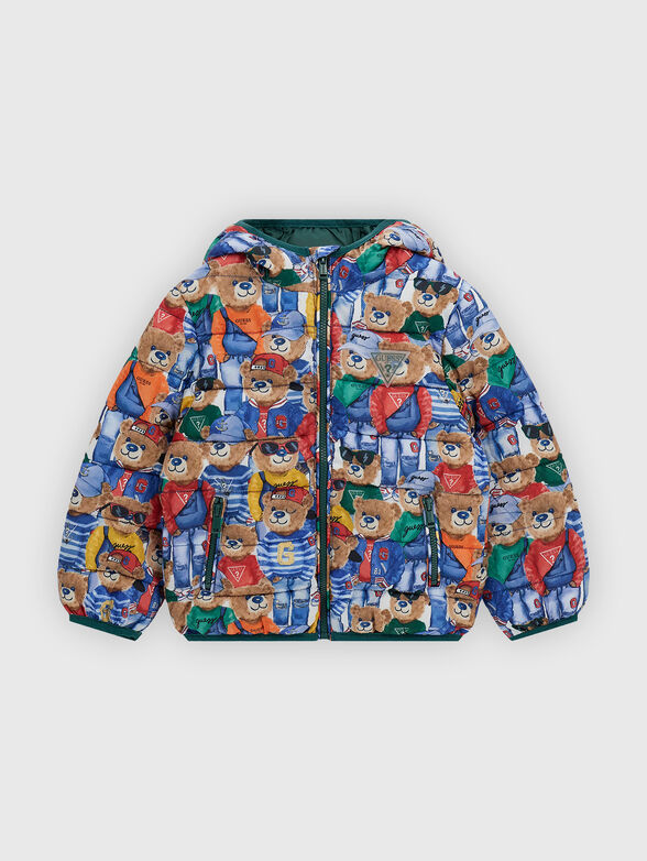 Multicolored hooded jacket - 0