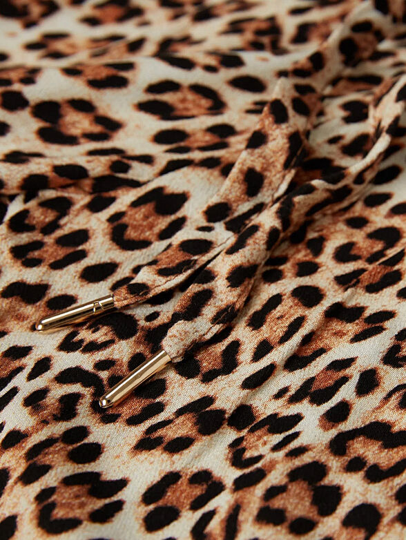 WILD CASHMERE trousers with animal print - 4