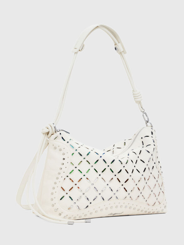 Medium perforated crossbody bag - 4