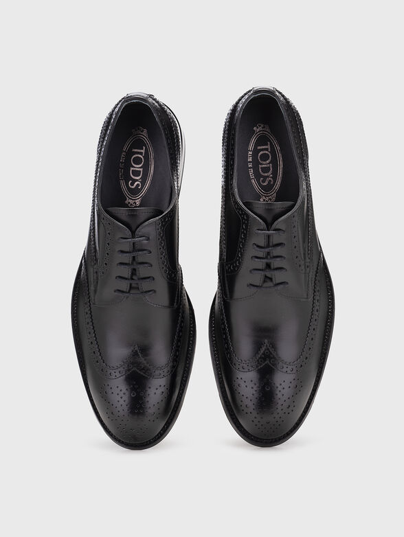 Leather Derby shoes with laces - 5