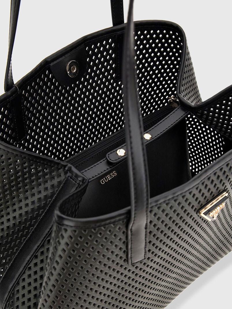 VIKKY tote bag with laser perforation - 3