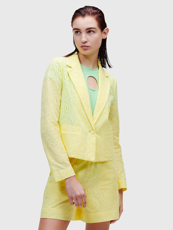 ANGLAISE white blazer with embroidery - 1