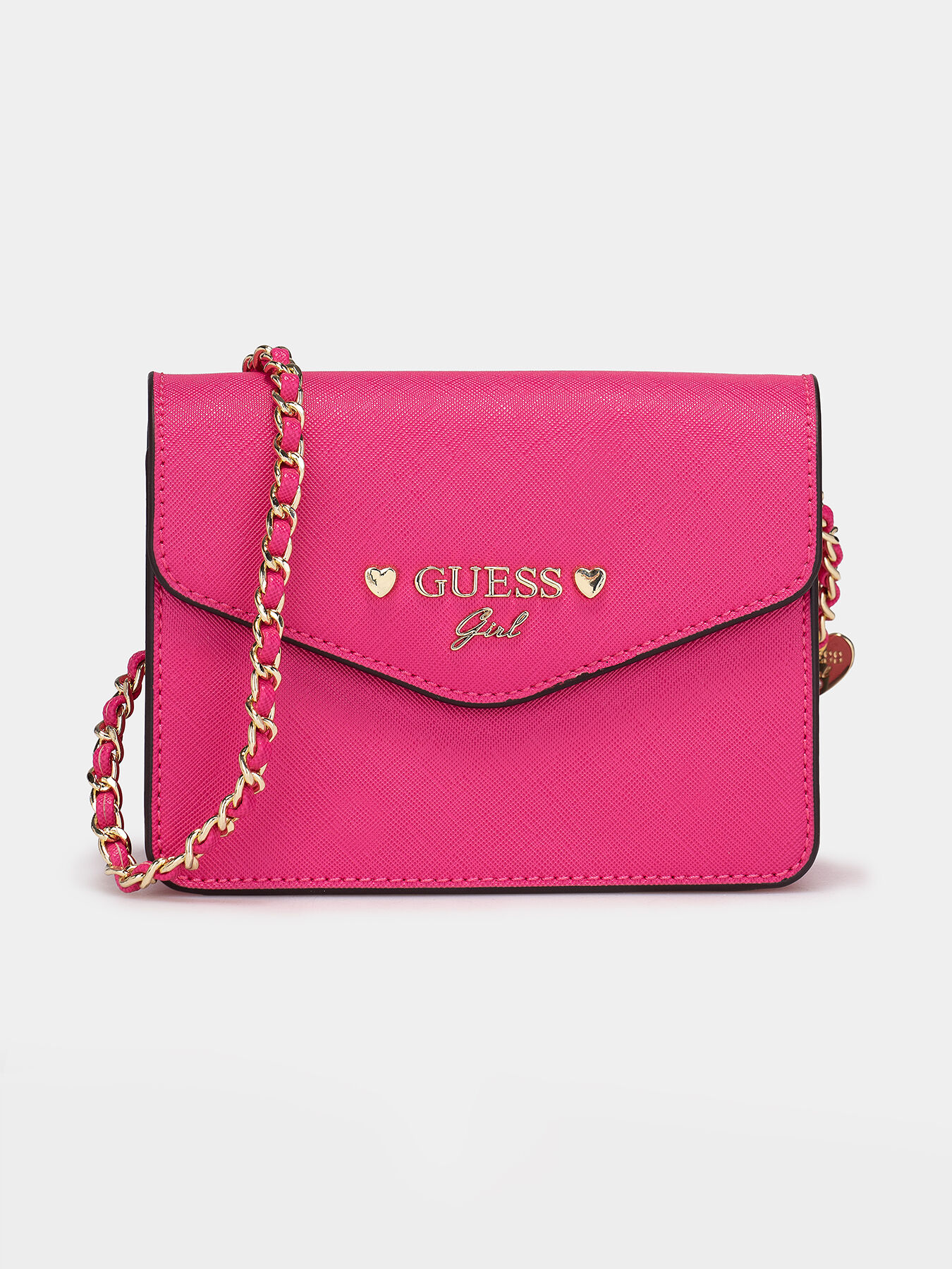 KRISTENY crossbody bag with saffiano effect brand GUESS Globalbrandsstore en