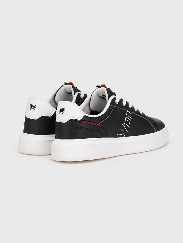 DAVIS black sneakers with contrasting elements - 3