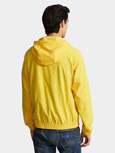 Packable jacket in yellow color - 4