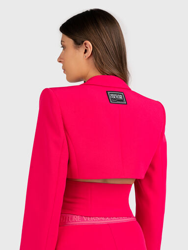 Jacket with cut out accents and zip - 4