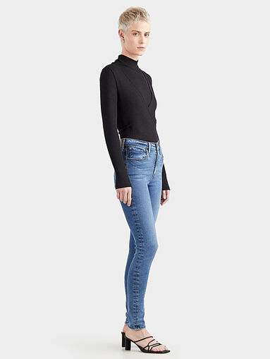 721™ high waisted skinny blue jeans - 4