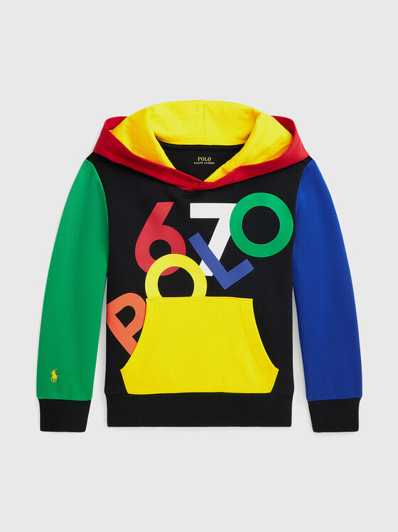 Multicolored logo print sweatshirt  - 1