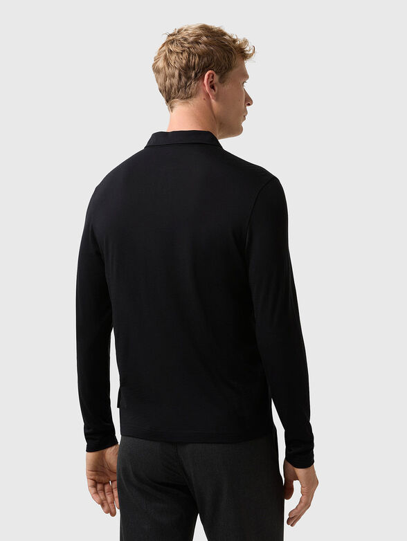 LENNON wool polo shirt with buttons - 2