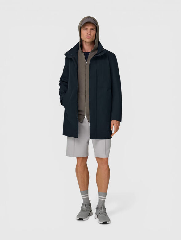 Dark blue coat with a mini logo - 2