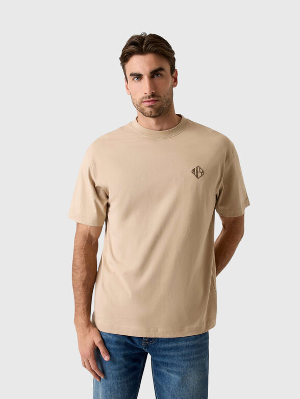 Beige oversized T-shirt - 1