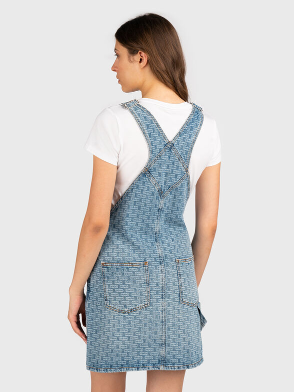 Denim jacket with monogrammed logo - 2