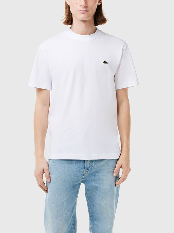 Бяла памучна тениска  - 1