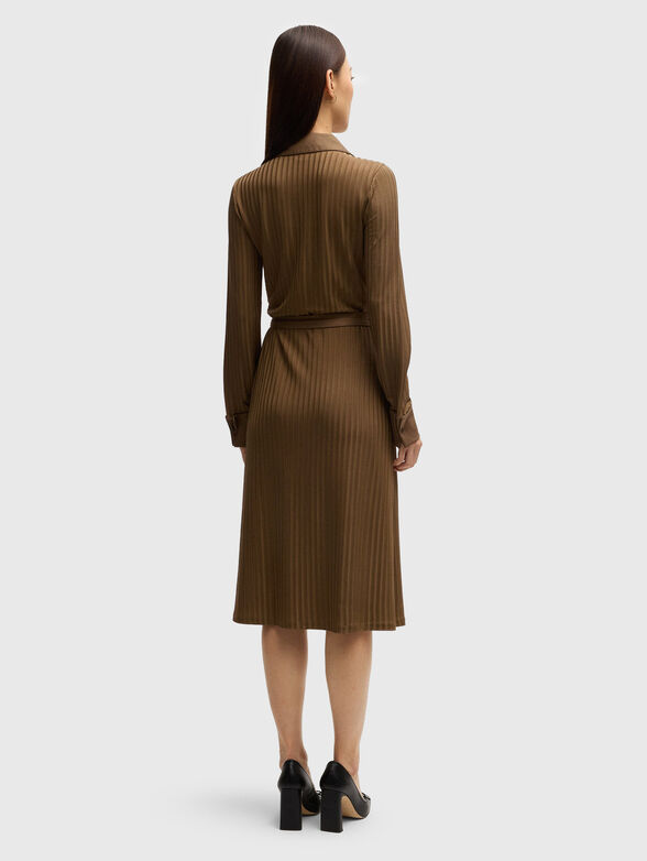 Midi dress with waist belt - 2
