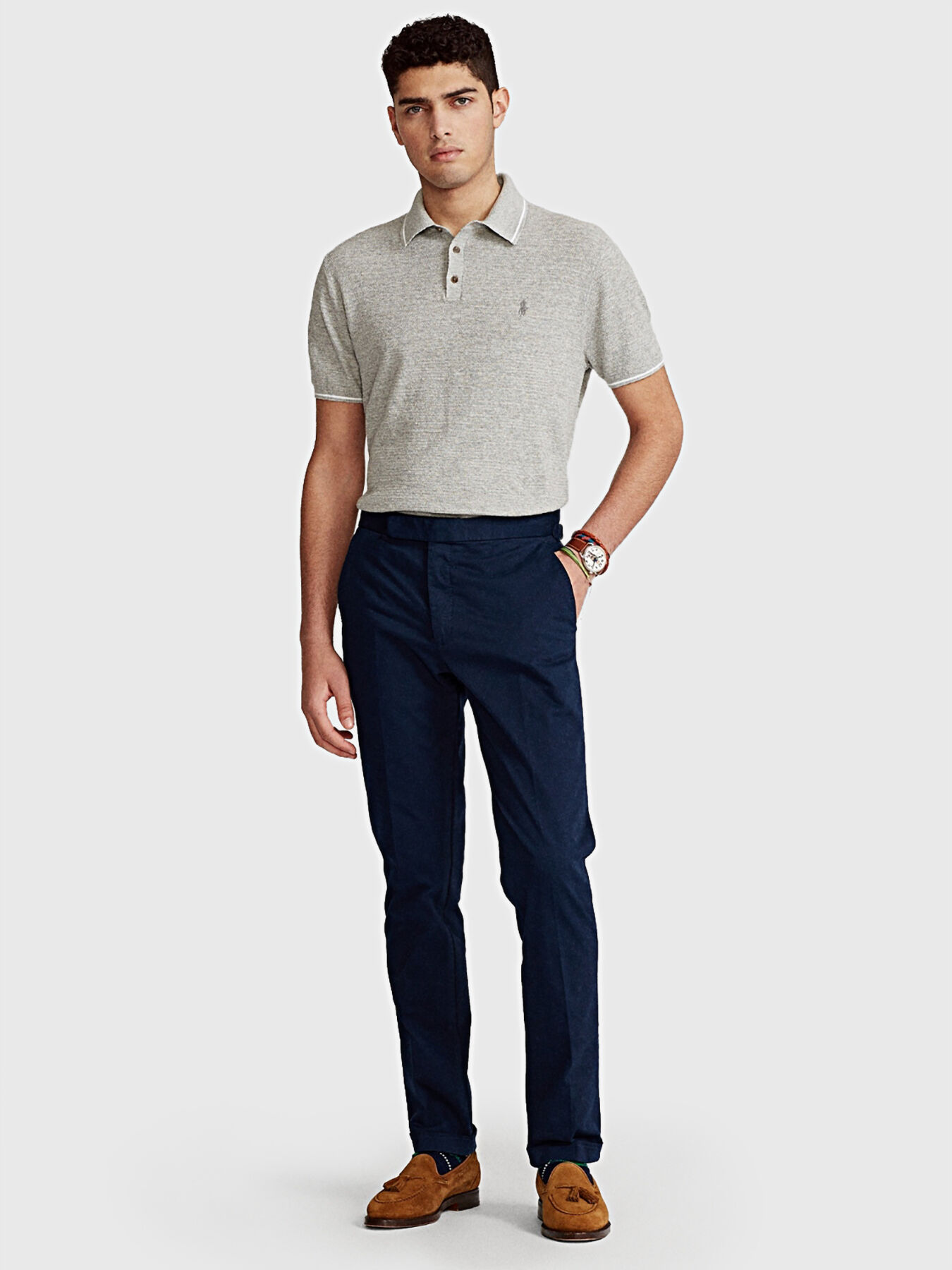 Grey polo shirt brand POLO RALPH LAUREN Globalbrandsstore en