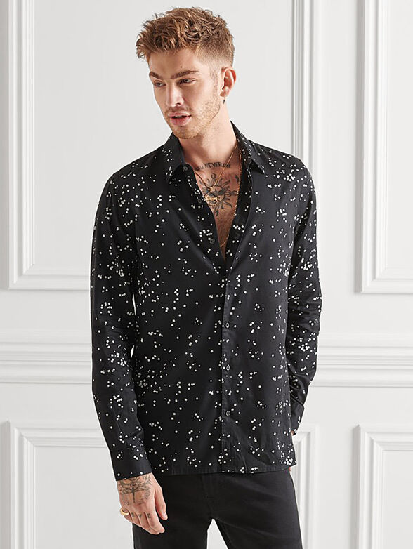 Shirt with geometric print - 4