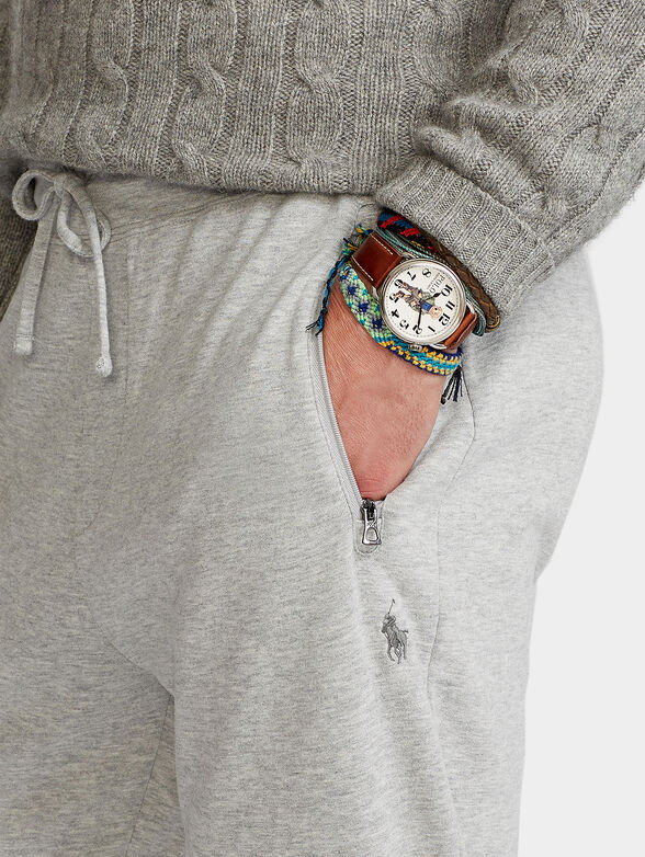 Sports pants in grey color - 3