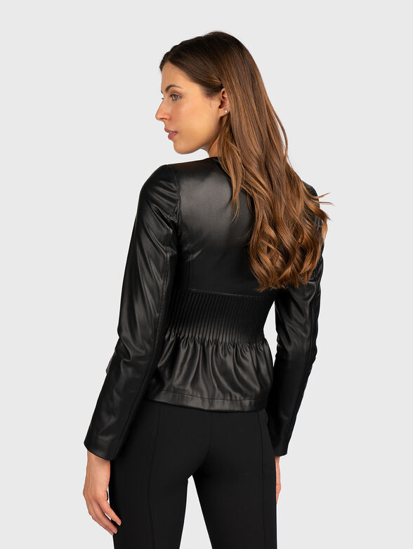 Black eco leather jacket - 3