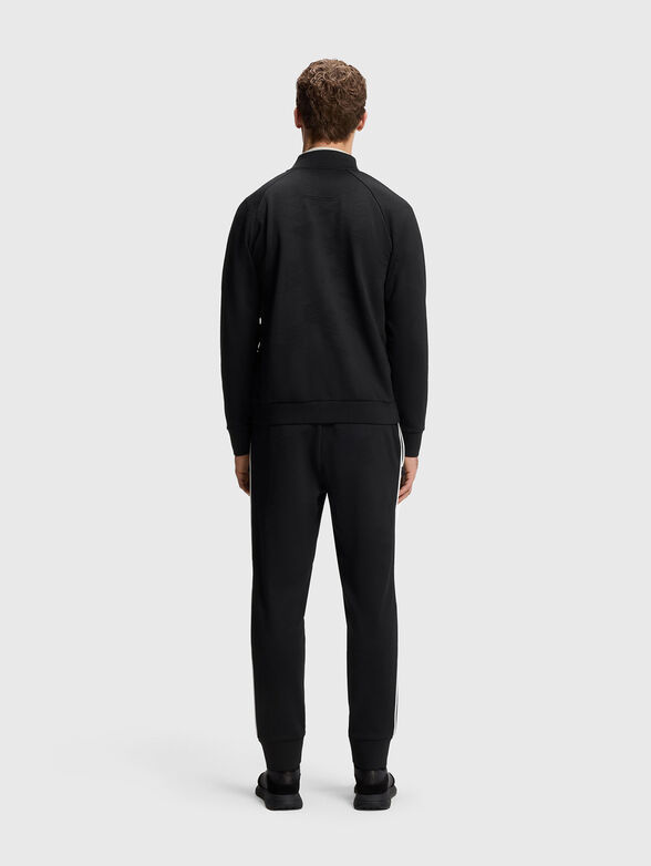 Zip-up sweatshirt with a contrasting logo - 3