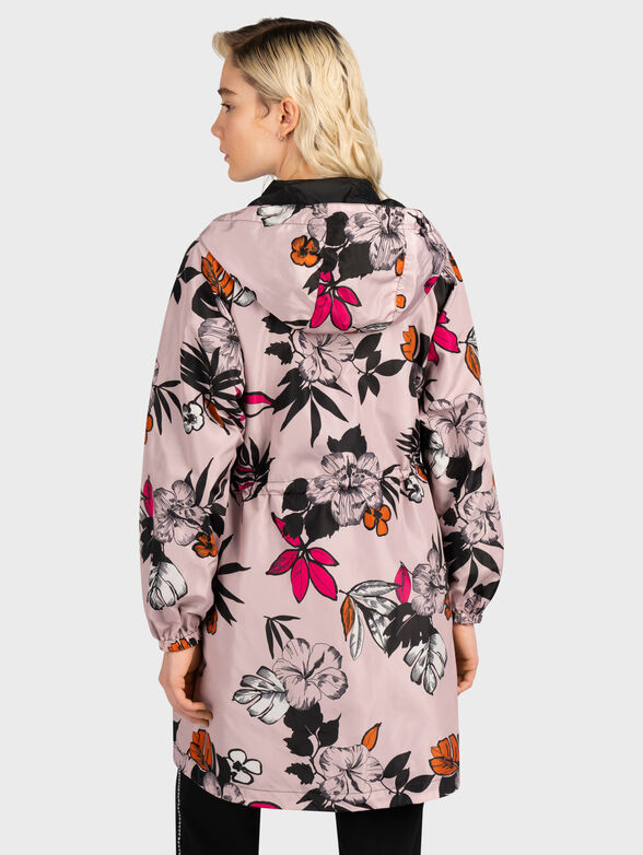 Reversible hooded jacket with drawstring - 3
