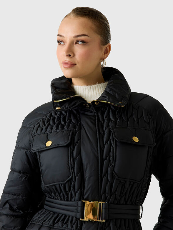 IRIEL quilted jacket with belt - 4