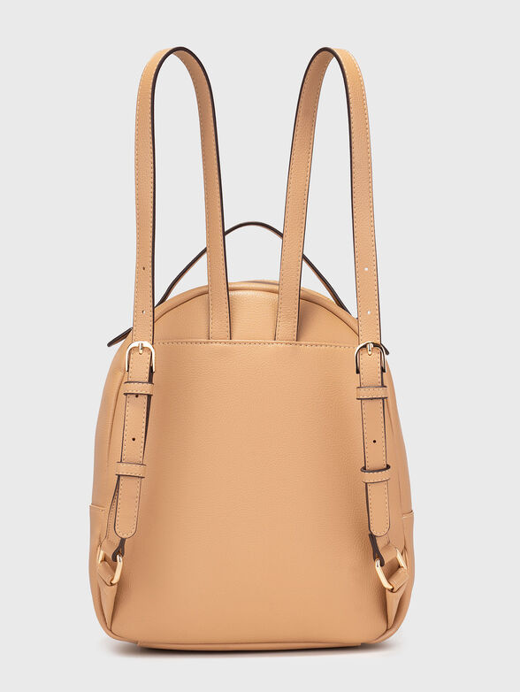 Eco leather backpack with front pocket - 2