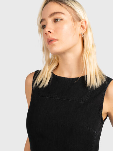 Denim mini dress - 3