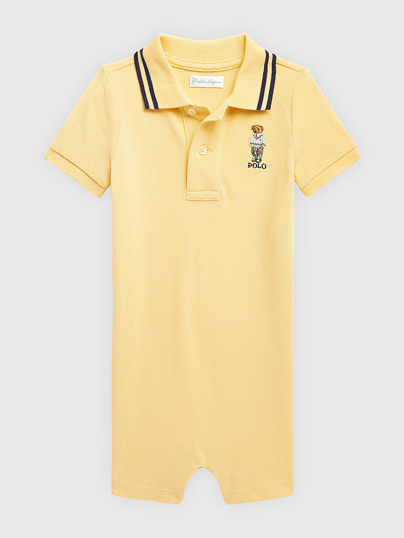 Cotton jumpsuit with Polo Bear embroidery brand POLO RALPH LAUREN