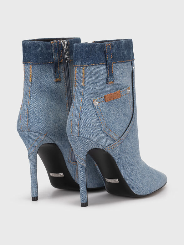 AVON boots with denim texture - 3