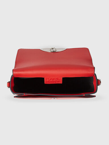 K/SIGNATURE leather crossbody bag in beige - 5