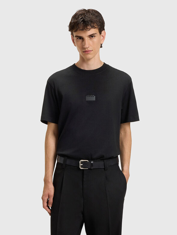 Cotton T-shirt with accent back - 1