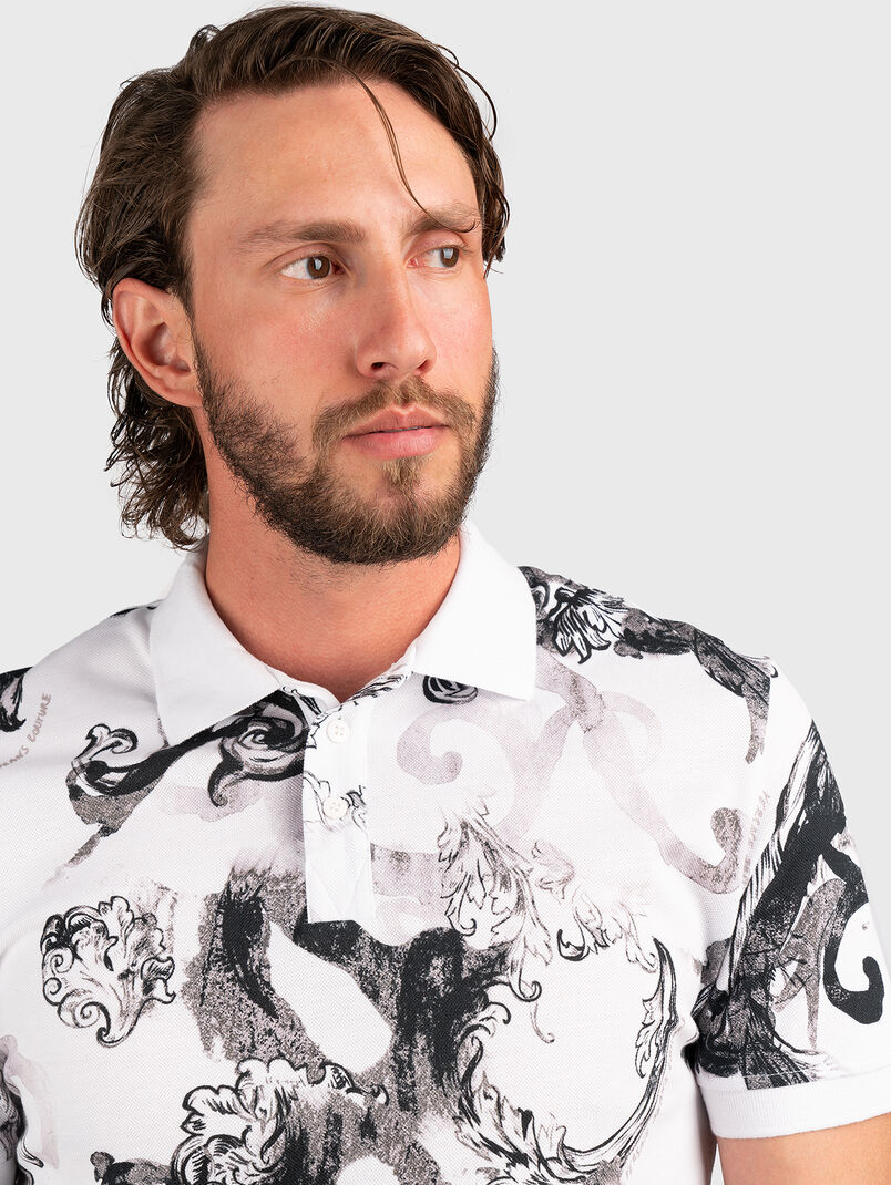 Polo shirt with baroque motifs - 3