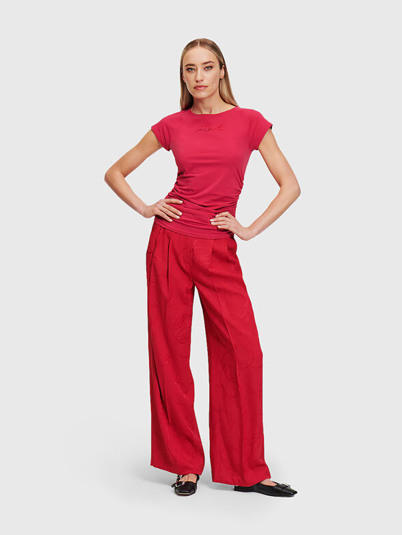 Black T-shirt with accent logo - 2