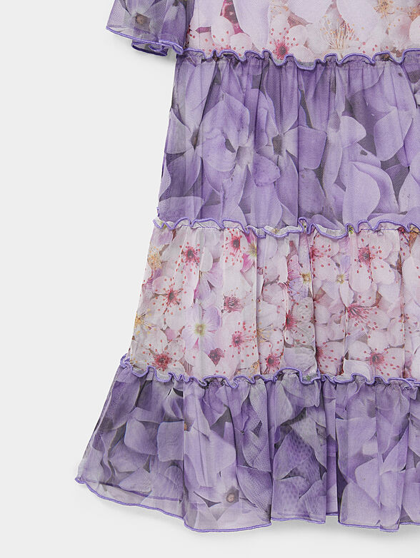 MERXE dress in tulle with floral print - 4
