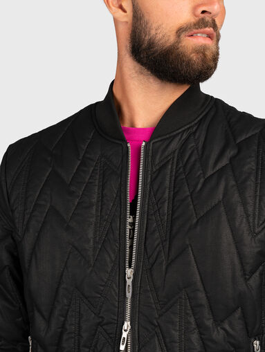 Black jacket with logo detail - 5