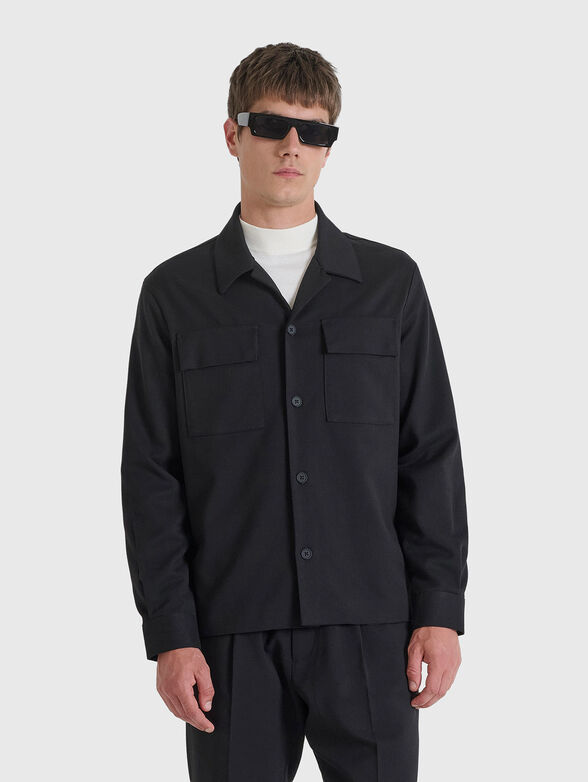 Shirt with accent pockets - 1