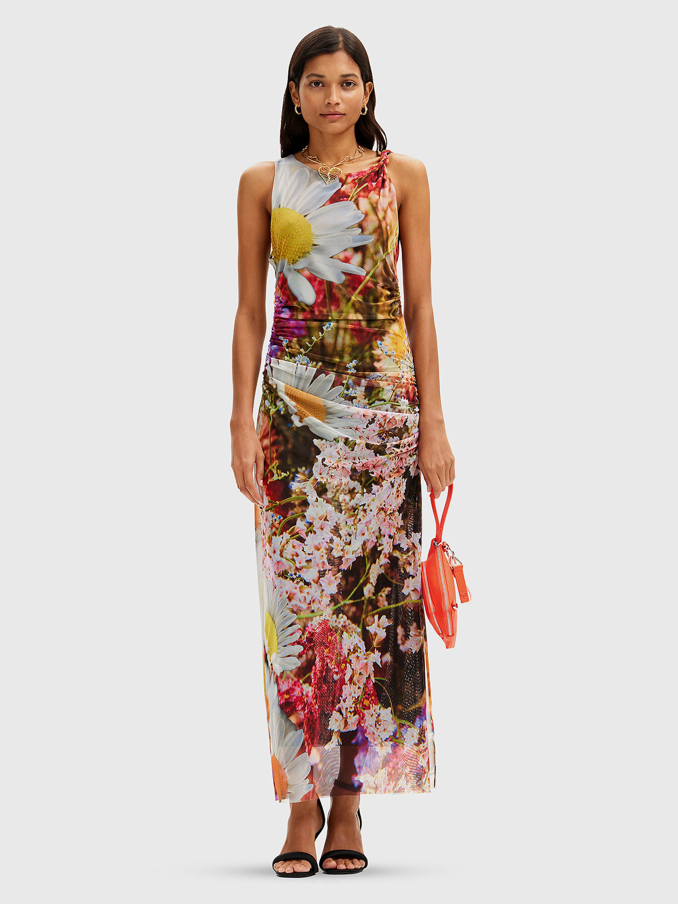 Dress with realistic floral pattern brand DESIGUAL