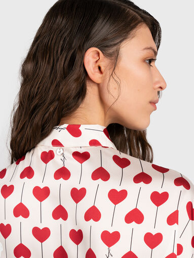 Shirt with hearts print - 5