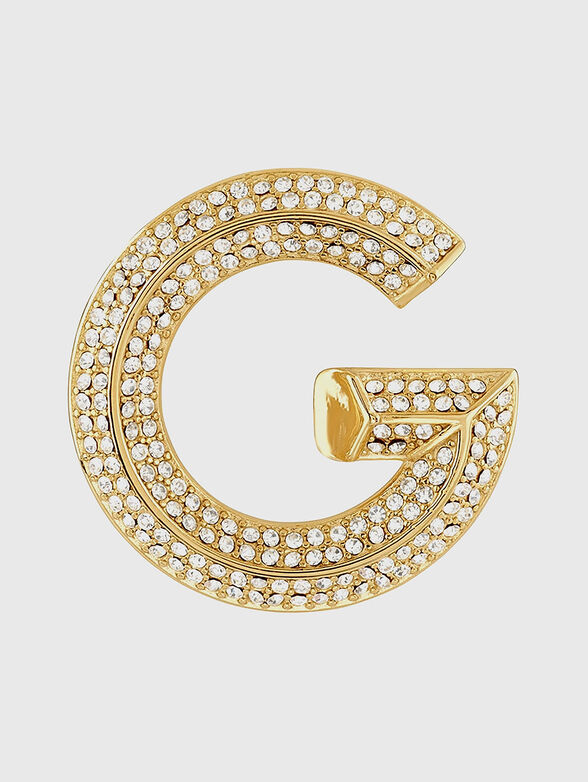 Earrings with rhinestones - 3