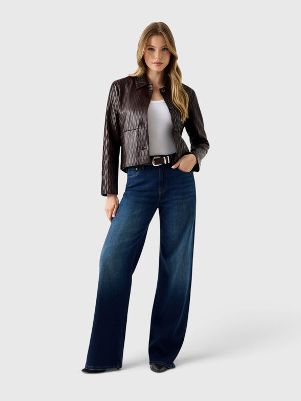 Eco leather brown jacket - 2