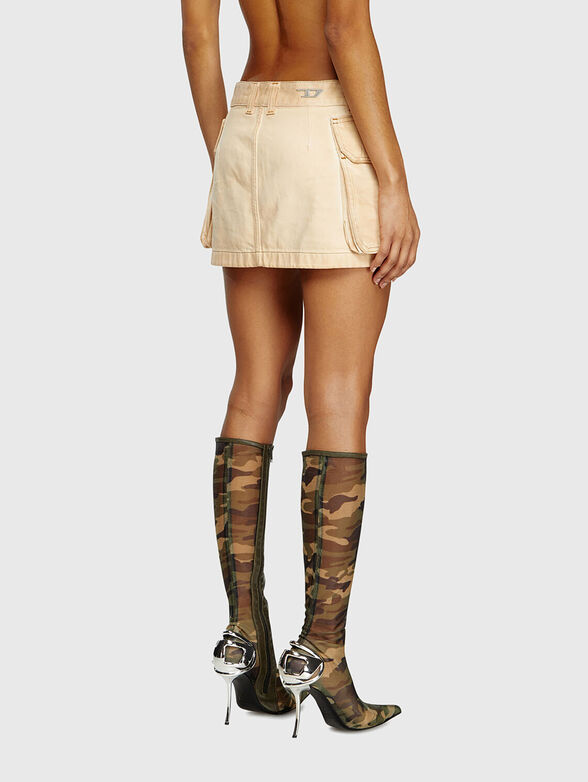 DE-TON mini skirt with accent pockets - 2